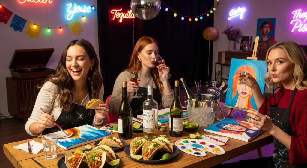 Sip & Paint Meets Tacos & Tequila: A San Diego Summer Vibe 4 Private Tacos & Tequila Paint Party - San Diego