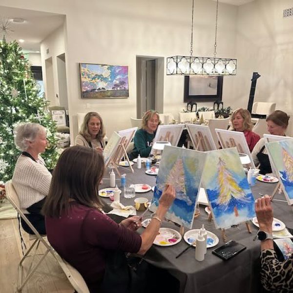 Home 8 Private sip and paint birthday party in San Diego Santaluz