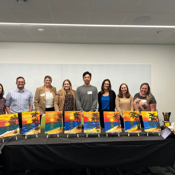 Team painting at Sequence Dr. Dexcome